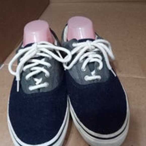 Sperry men's black Wool Topsiders lace up sneakers, 8.5 - Picture 1 of 7